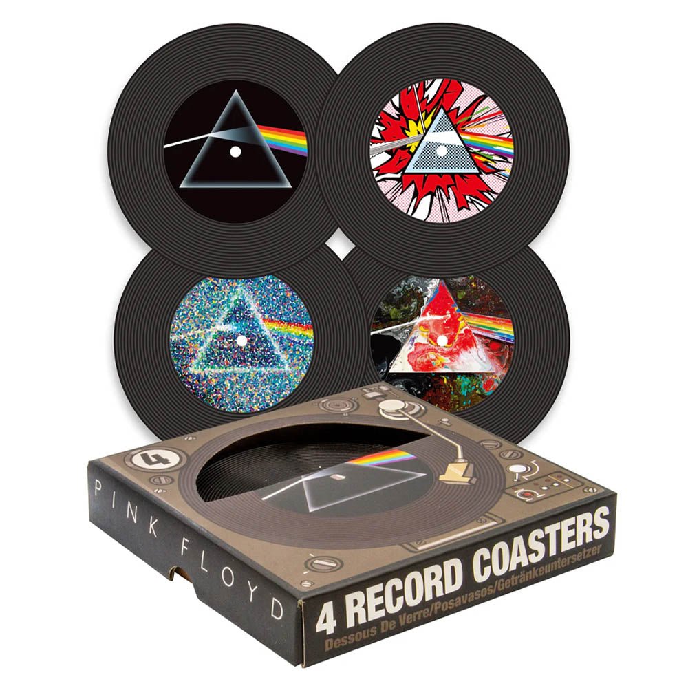 PINK FLOYD ピンクフロイド (結成 60周年 ) - Record Coasters / 4枚セット / コースター - PGS